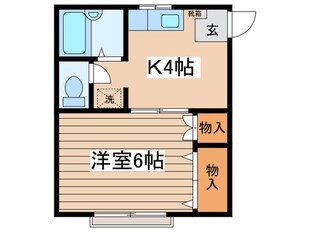 ふれあいタウンＢ棟の物件間取画像